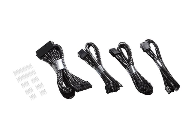 Phanteks Ext Cable Combo Pack_24P/8P/8V/8V, 500mm, X Black/Silver