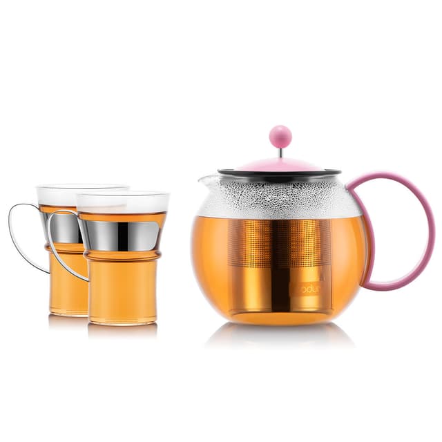 Bodum Tepress med filter i rostfritt stål ASSAM SET 1.0 L