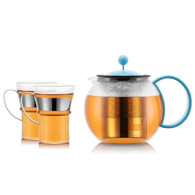 Bodum Tepress med filter i rostfritt stål ASSAM SET 1.0 L
