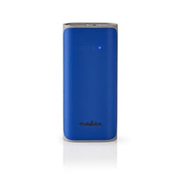Power Bank | 5 000 mAh | 1-USB-A-utgång 1.0A | Micro USB-ingång | Blå