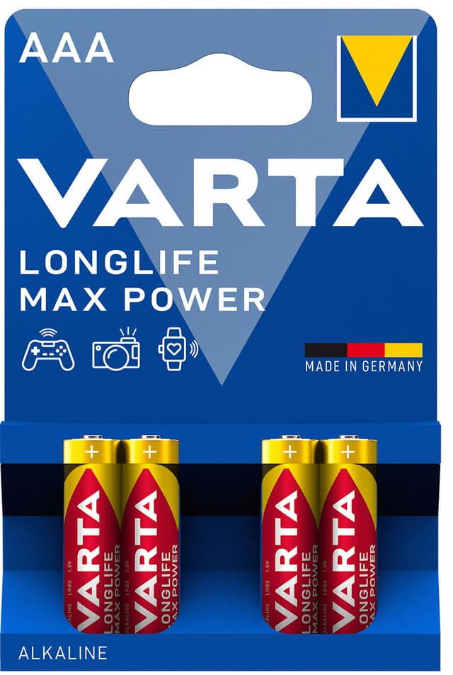 Varta Longlife Max Power AAA-batteri (4 st)