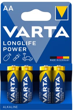Varta Longlife Power AA-batteri (4 st)