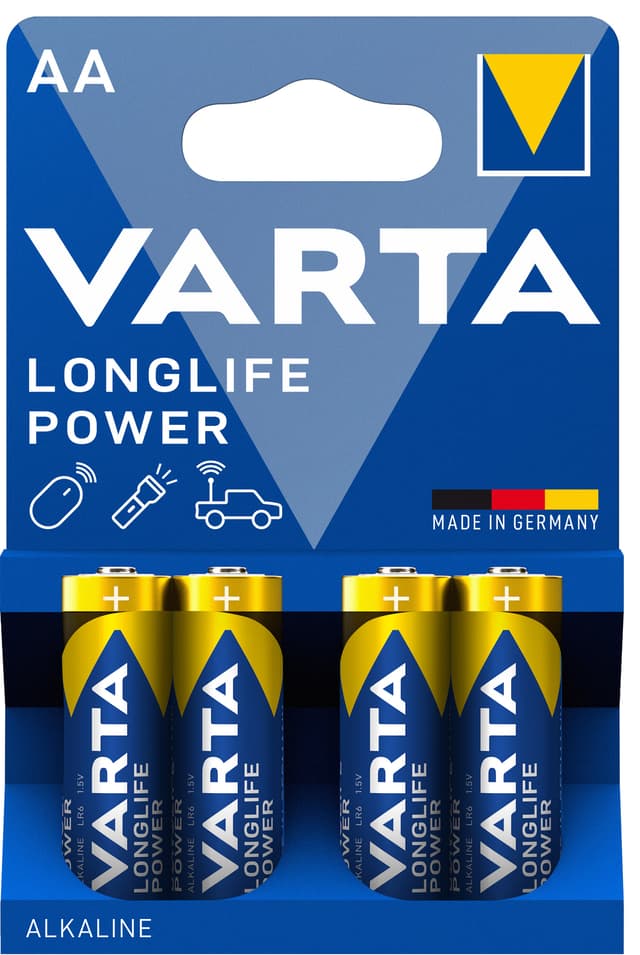 Varta Longlife Power AA-batteri (4 st)