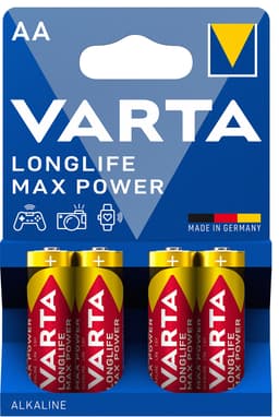 Varta Longlife Max Power AA-batteri (4 st)