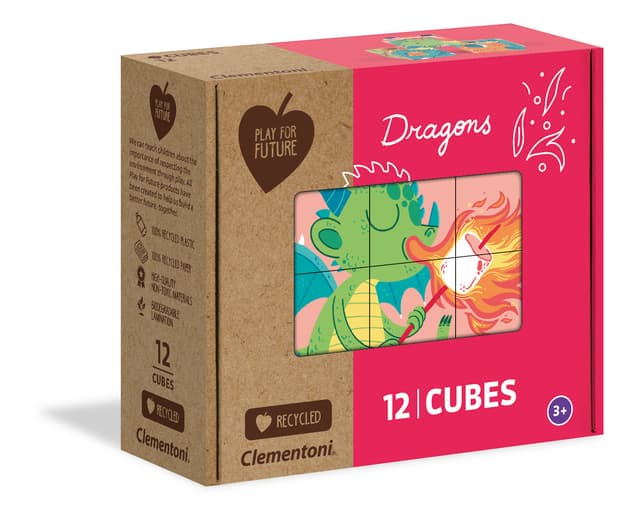 12 Cubes Dragons (100% Recycled)