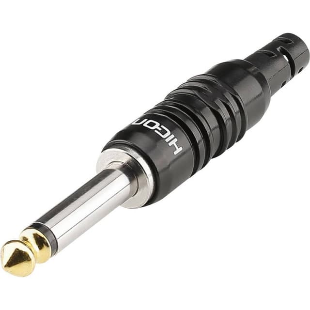 Hicon HI-J63M07 Hörlursuttag 6.35 mm Kontakt hane rak