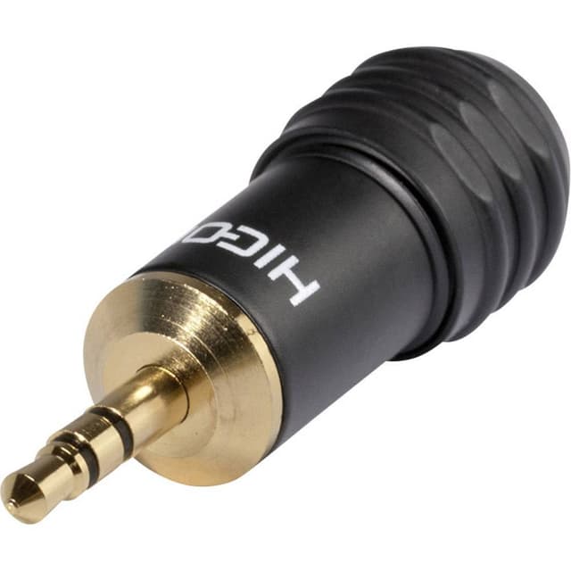 Hicon HI-J35M04 Hörlursuttag 3.5mm Kontakt hane rak