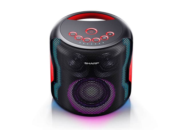 Sharp PS-919 Party Speaker 130 W, Bluetooth, Svart, Med inbyggt batter