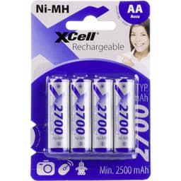 XCell X2700AA B4 Laddbart batteri AA (R6) NiMH 2700 mAh