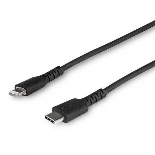 StarTech.com 1m tålig, svart USB-C till Blixtkabel - Hård, tålig arami