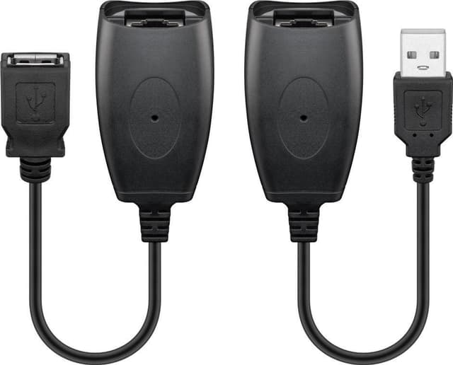 USB-förlängningsadapter upp till 40 meter via CAT-kabel