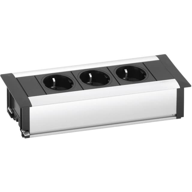 EVOline 159610000900 Grenuttag 3x Aluminium, Svart