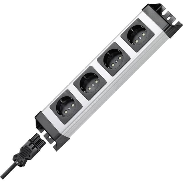 Kopp 226320016 Grenuttag 4x Silver, Svart Wieland