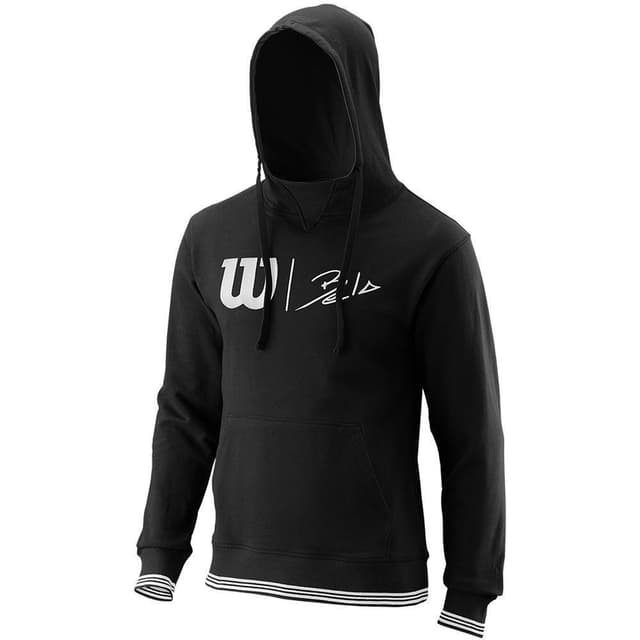 Wilson Bela Pullover Hoodie Seamless Black, Padel- och tenniströja herr