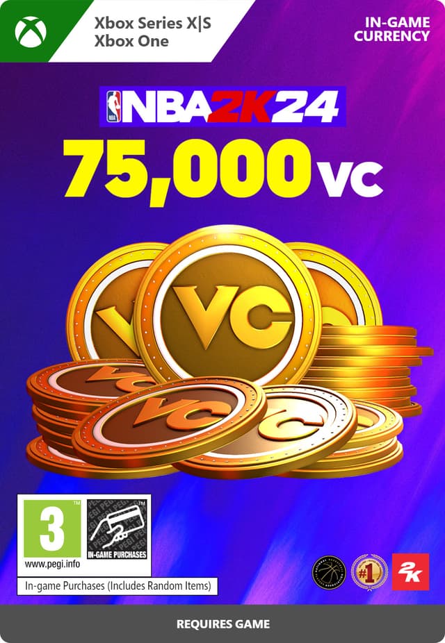 NBA 2K24 - 75,000 VC - XBOX One,Xbox Series X,Xbox Series S