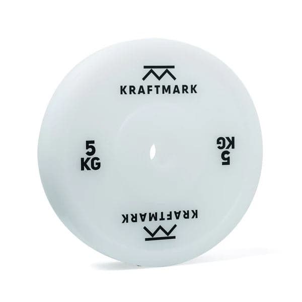 Kraftmark Internationella Viktskivor 50 mm Olympiska Teknikvikter, Viktskiva Plast 5 kg