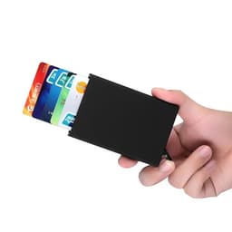 Korthållare kreditfodral RFID-skydd Aluminium Pop-up - Guldfärg