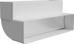 Witt IT004 90° vertikalt böjd ventilationskanal 220x55 mm