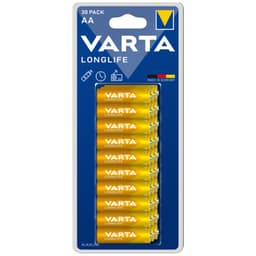 Varta Longlife AA batterier (30-pack)