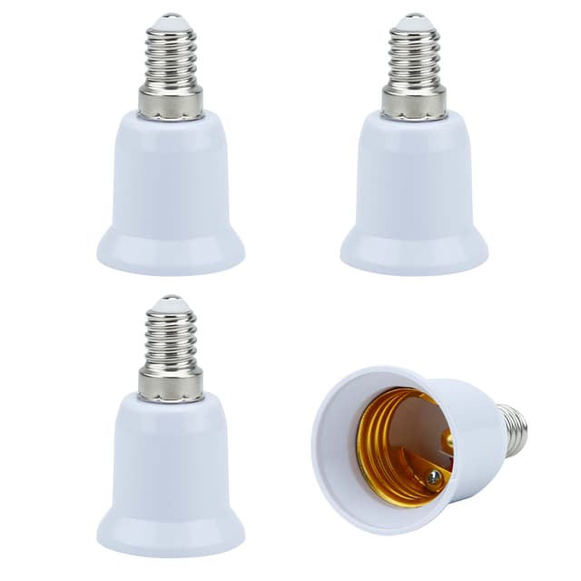 Lampadapter för omformatering 4x Set (E14 till E27)