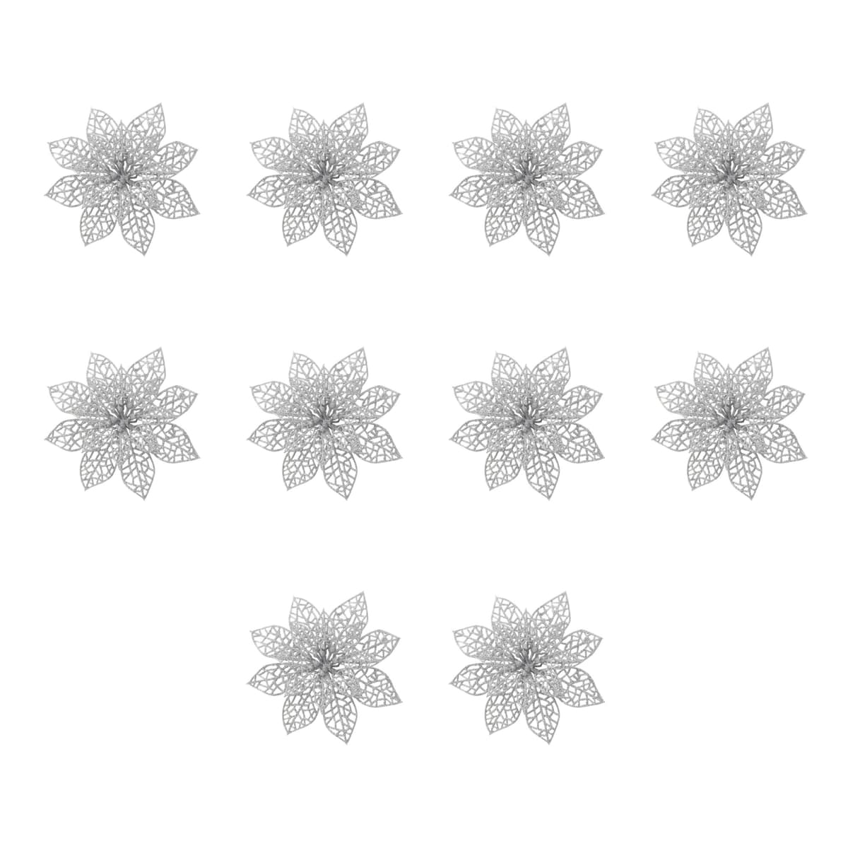 Julblomma Silver 25cm main image 1
