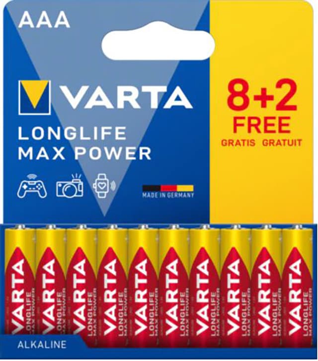Varta Longlife Power AA batteri 7042378 10-pack (röda)