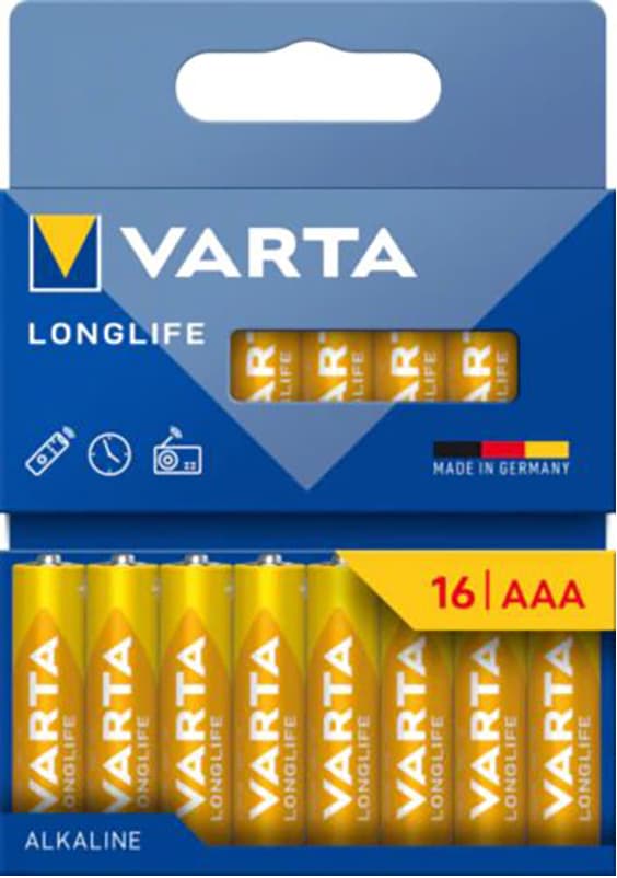 Varta Longlife Power AAA batteri 7042381 16-pack (gula)