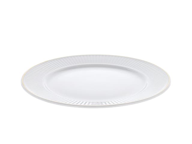 Pillivuyt Tallrik flat Vit/Matt guld