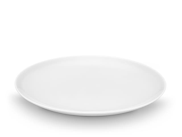 Pillivuyt Cecil plate flat Dia 28 cm White