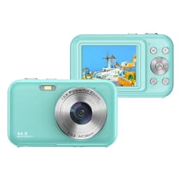 Digitalkamera med 1080P, 44MP, 16 x zoom, 2,4-tumsskärm Blå