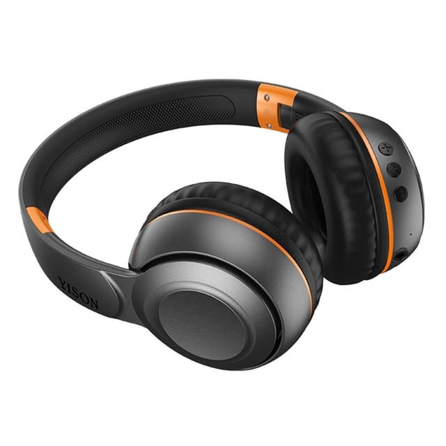 Bluetooth 5.0 trådlösa hörlurar Over-Ear hopfällbara sporthörlurar – Svart