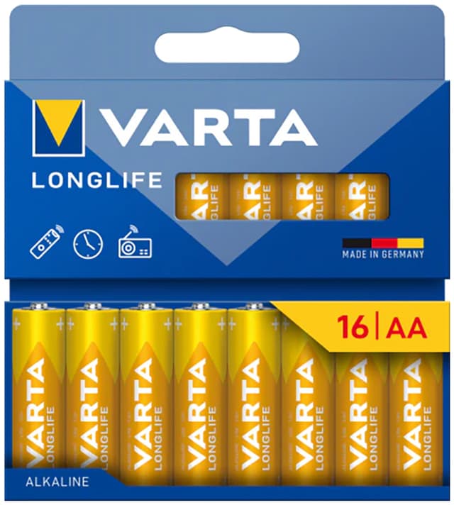 Varta Longlife Power AA batteri 7042380 16 st (gula)