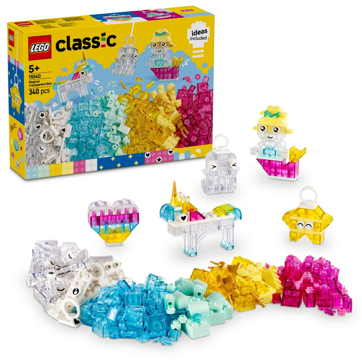 LEGO Classic Magisk genomskinlig låda 11040 - Elgiganten - Elgiganten