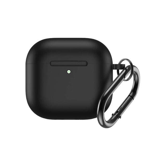 Silikonfodral med karbinhake till Airpods 4 - Svart
