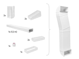 Electrolux M2CKCF01C Halvt rörkit, utsugningshäll