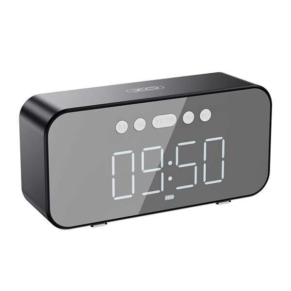 XO F41 väckarklocka med högtalare och Bluetooth – Svart