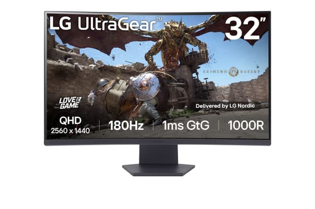 LG UltraGear 32GS60QC 32" välvd bildskärm gaming