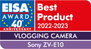 "Dubbed the best vlogging kamera 2022-2023, by EISA"