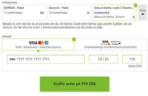 Nu kan du få din favoritprodukt från Elgiganten på nolltid. Allt 