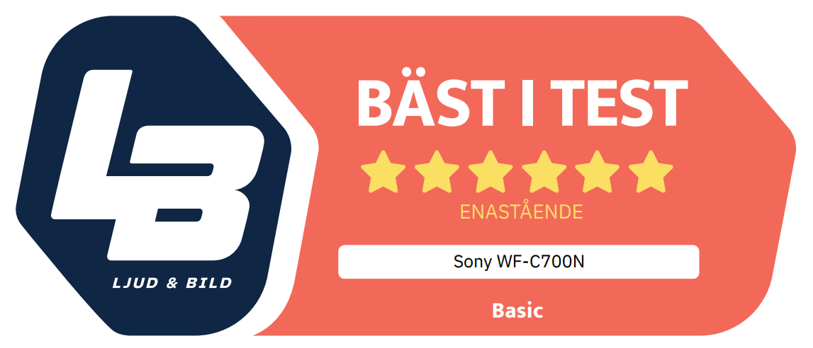 "Med WF-C700N har Sony tagit sin eminenta budgetmodell WF-C500 och gett den brusreducering. Resultatet är sagolikt."