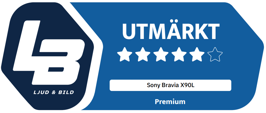 "Sony X90L har en knivskarp bild med lite brus och fantastisk färgåtergivning."