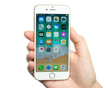 iPhone 6s med 4,7” skärm iPhone 6s framifrån