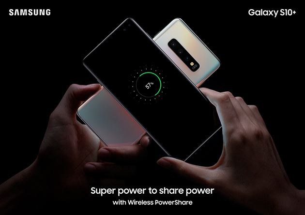 Samsung S10 har ett stort batteri Samsung Galaxy S10