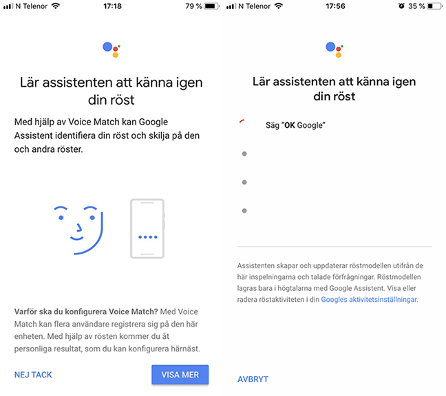 Avbryt min bara koppla upp konto