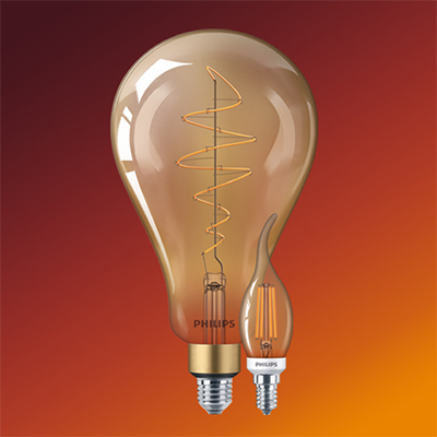 Philips LED-lampa Warmglove Philips LED-lampa med varmt ljus