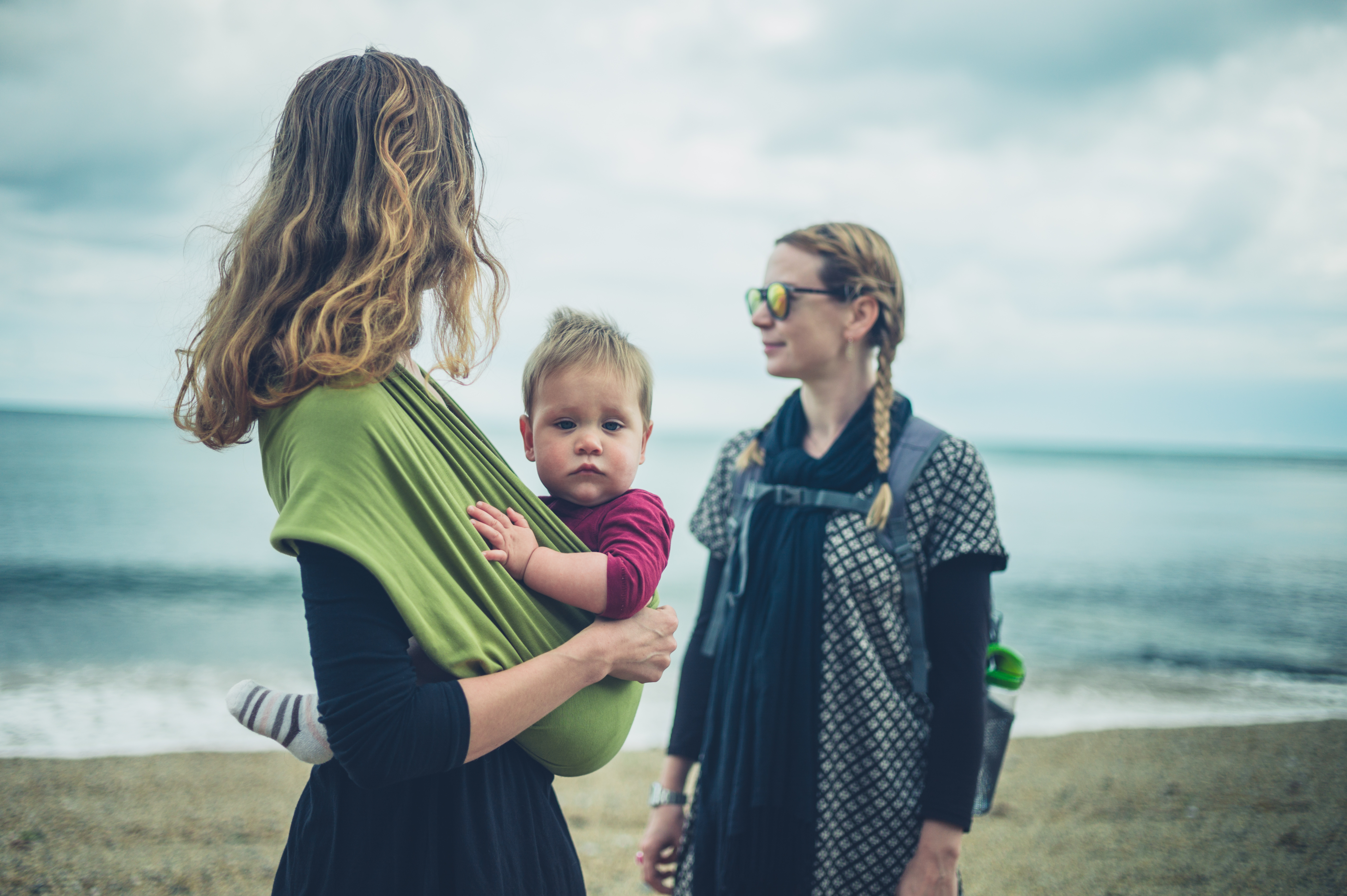 Månadens fotodeal Familj på en strand