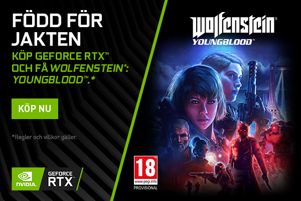 Få Wolfenstein: Youngblood om du köper en kvalificerande Nvidia-produkt Få Wolfenstein: Youngblood om du köper en kvalificerande Nvidia-produkt