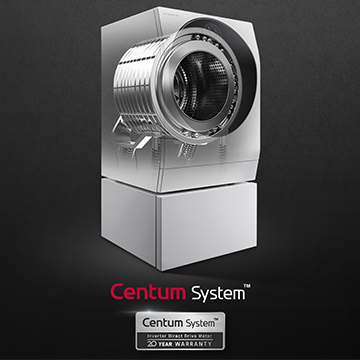 Centum System™ – smart val för kommande 20 år Tvättmaskinen TWINWash och illustration av trumman
