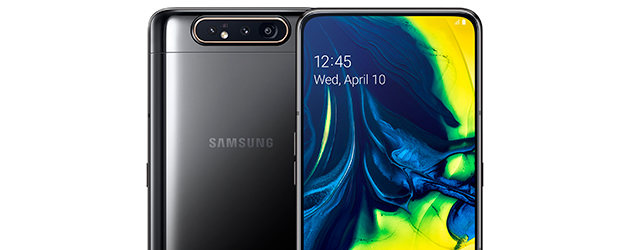 Samsung Galaxy A80 Samsung Galaxy A80 framsida och baksida