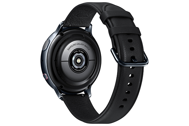 Samsung Galaxy Watch Active 2 svart bakifrån Samsung Galaxy Watch Active 2 svart bakifrån